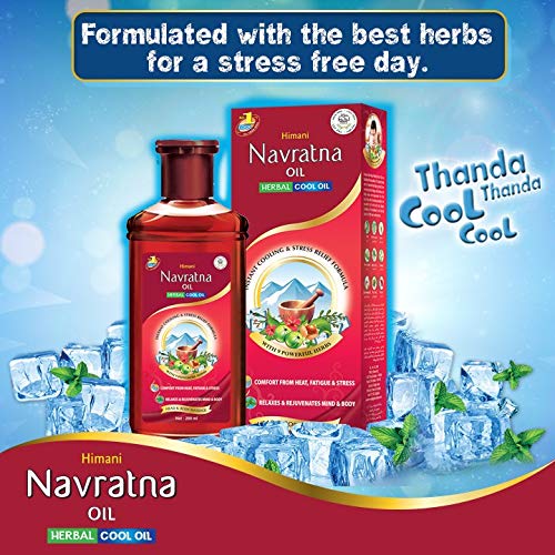 Emami / Himani Navratna Ayurvedic Herbal Hair (MultiPurpose) Oil 500ml by Navratna Hair Oil - Thanda Thanda Cool Cool