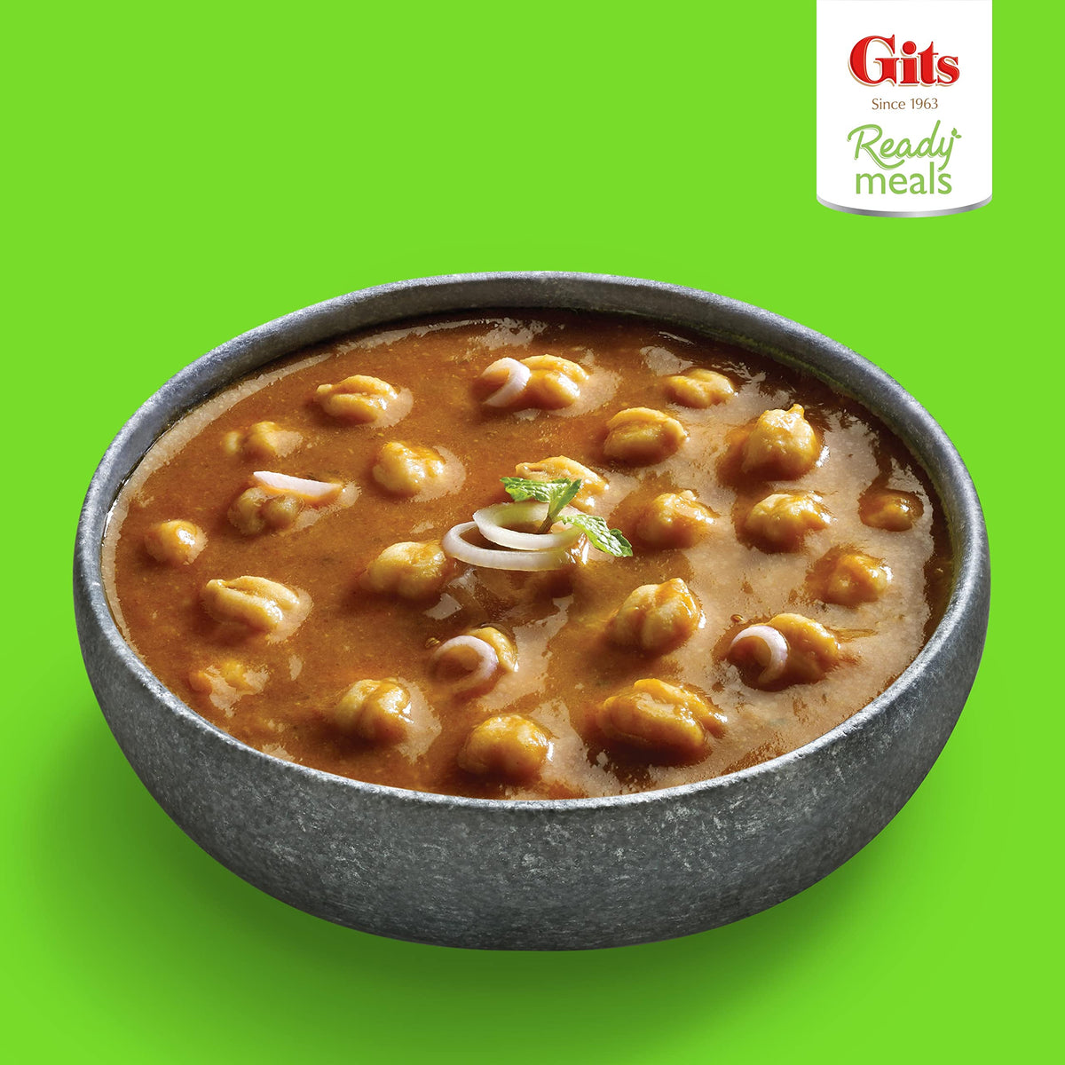 Gits Veg Biryani (long grain aromatic Indian Basmati rice) + Chickpeas masala (Chana Masala) Large Chickpeas cooked in a light Onion & tomato with mild spices. Microwave for 1-2 mins. Ready to Eat.