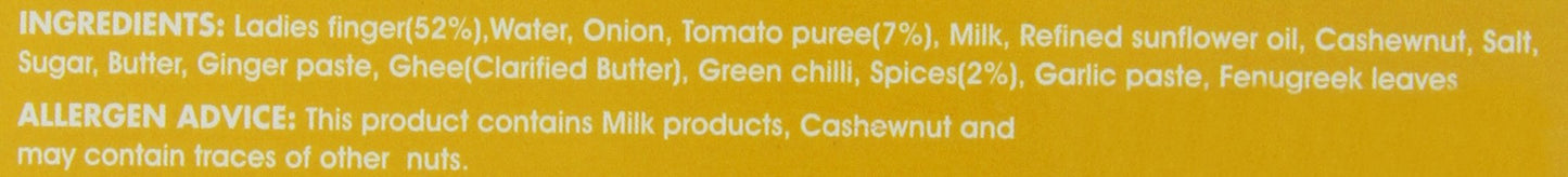 MTR Bhindi Masala, 10.58-Ounce Boxes (Pack of 10)