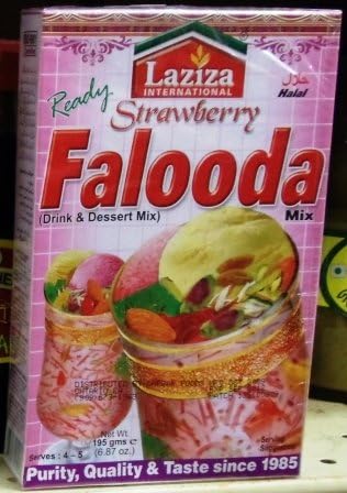Laziza Strawberry Falooda Mix 195 gms - MDH Masala