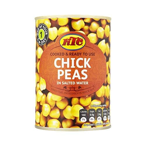 Ktc Chickpeas Cooked & Ready To Eat 14 oz - Food / Masala / Dal
