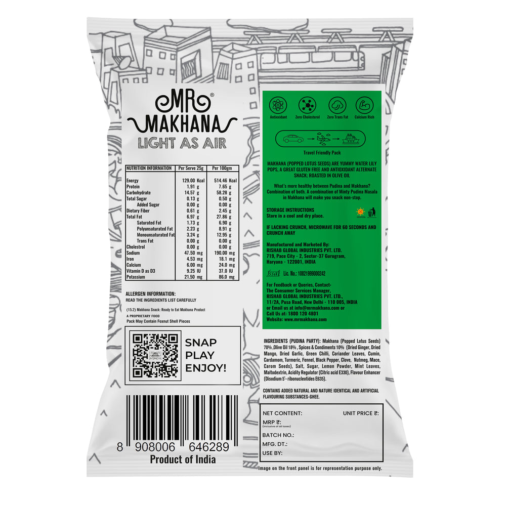 Mr Makhana Pudina Party 75 GM - Pack of 2