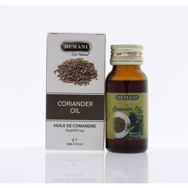 HEMANI Coriander Oil 30mL (1 OZ) - Edible Food Grade Oil - Internal & External Use