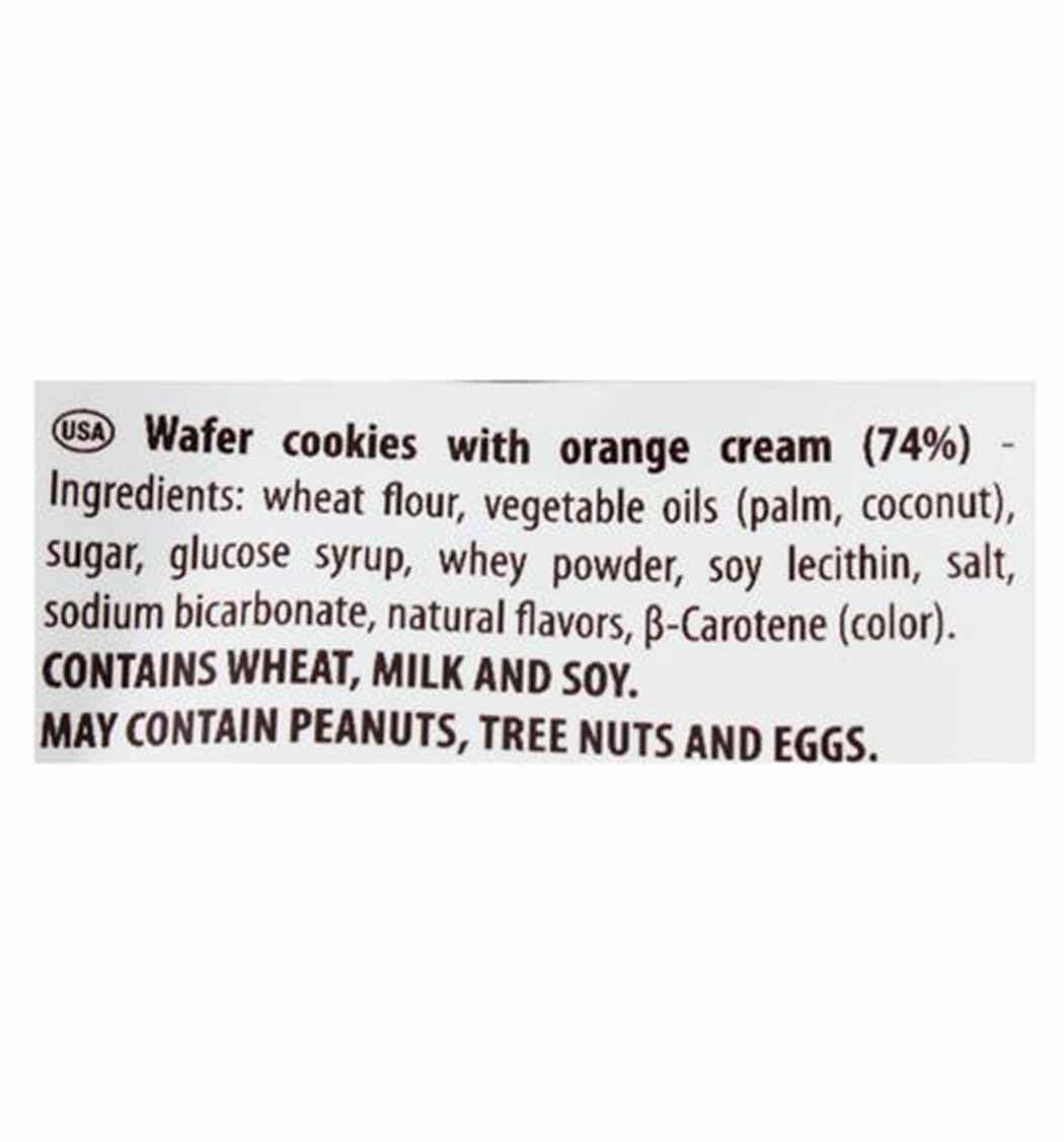 Gastone Lago Party Wafers Orange Cream Filling 8.82 oz, 250g (Pack of 1)
