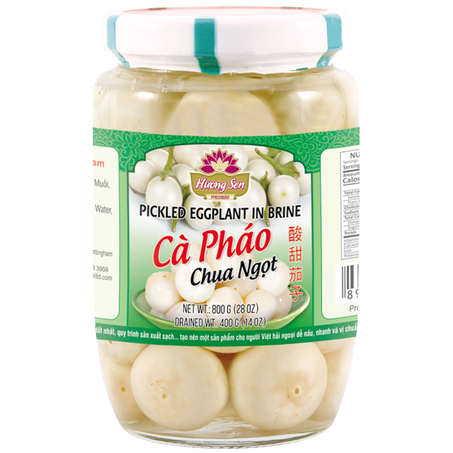 Ca Pho Mui Chua Ngt Pickled Eggplant in Vinegar 14.1 oz