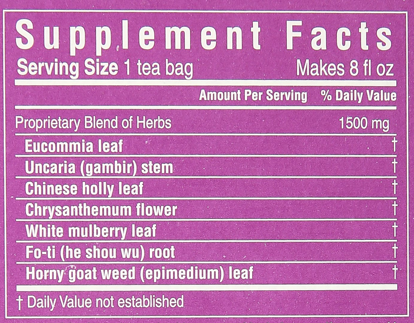 Triple Leaf Tea Bags for Blood Pressure, 20 Count