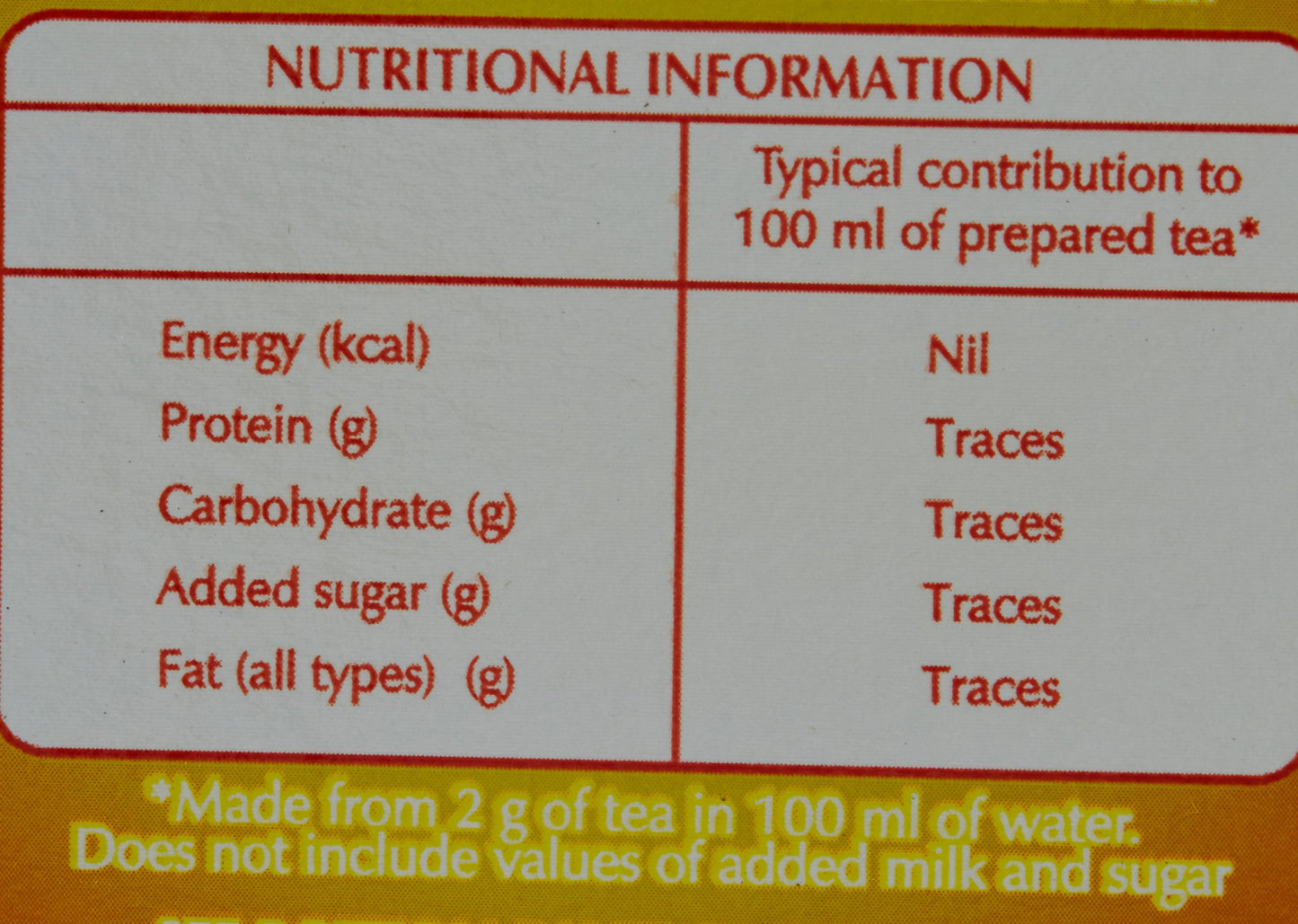 Taj Mahal 100 teabags - Indian Tea