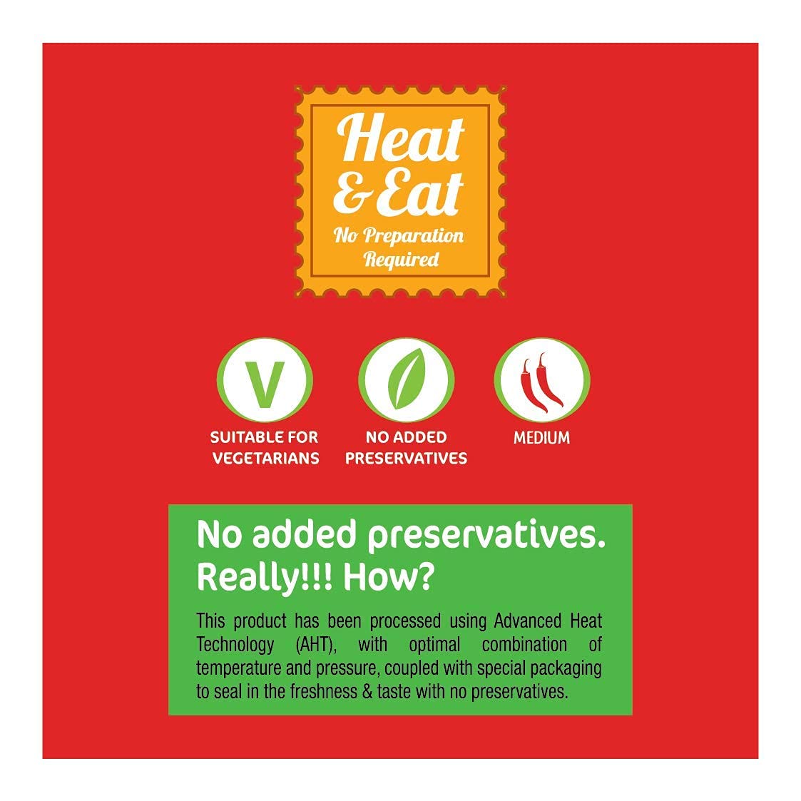 MTR Ready to Eat Just Heat and Eat | No Preparation | No additives | Gluten Free | Pack of 5 (Mutter Paneer 300gm)