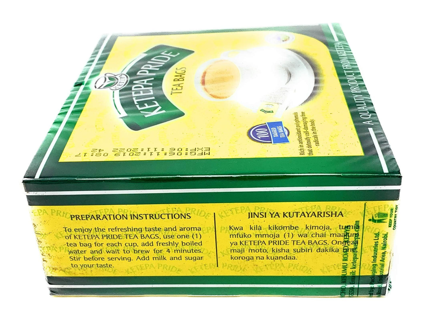 Ketepa Pride Standard Pack, 200g, 100 Tagged Teabags