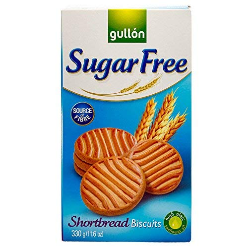 Gullon Cookie SF Shortbread Cookies, 11.63 Ounce, 330 Gram (1 Pack) (Pack of 4)