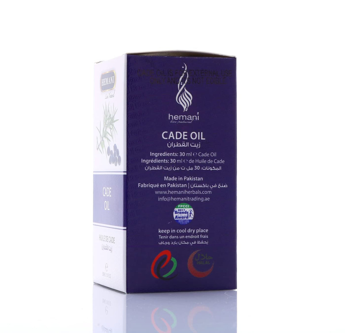 HEMANI Cade Oil 30mL - External USE only