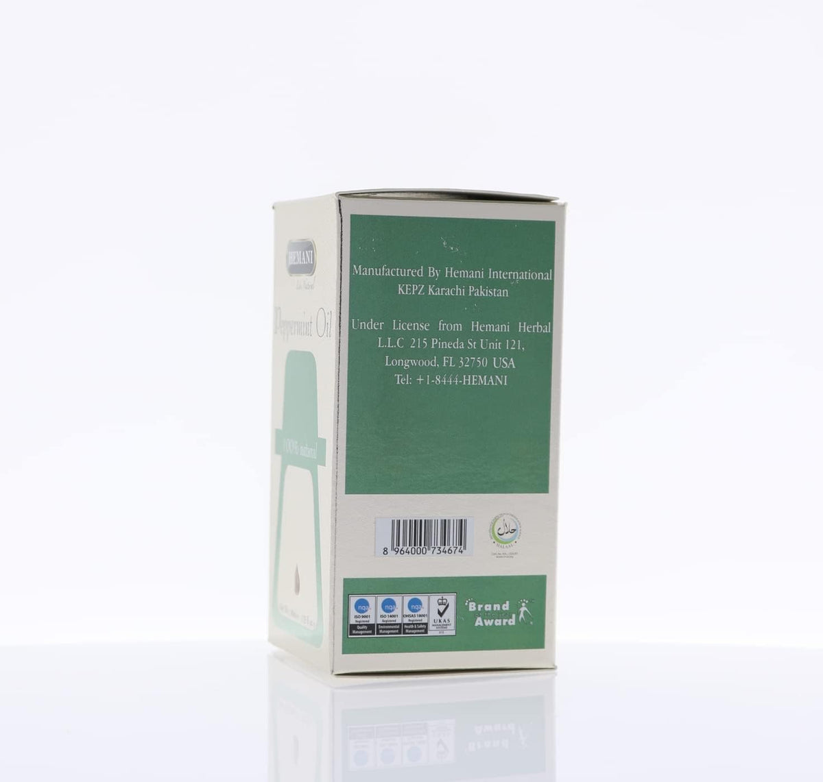 Hemani Premium Peppermint Oil 40 ML - 100% Pure Essential Oil for Aromatherapy, Relaxation, and Refreshment