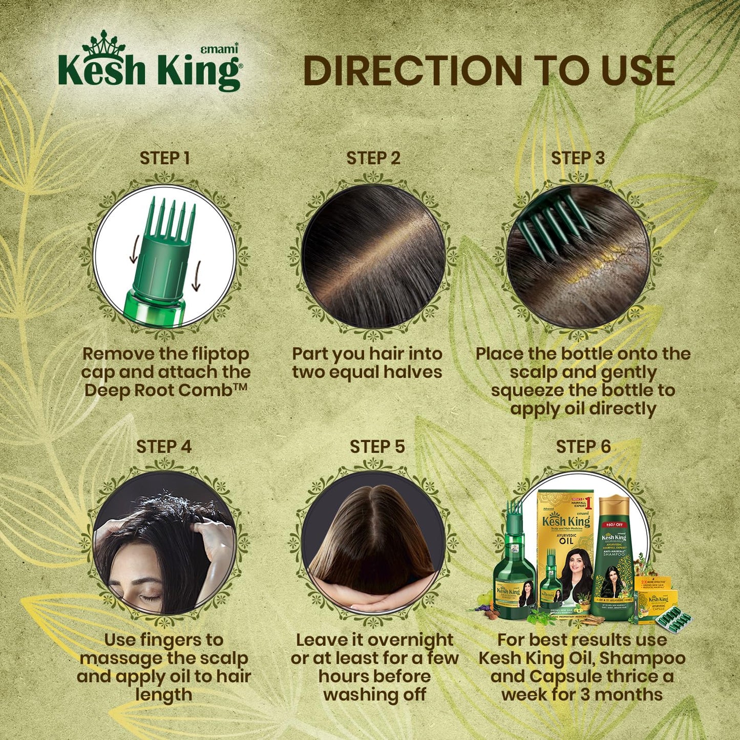 Kesh King Kesh King Ayurvedic Scalp and Hair Oil, 300 ml