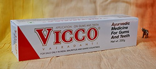 6 X 200 GRAM VICCO Herbals VAJRADANTI TOOTH PASTE Ayurvedic Oral Health Care