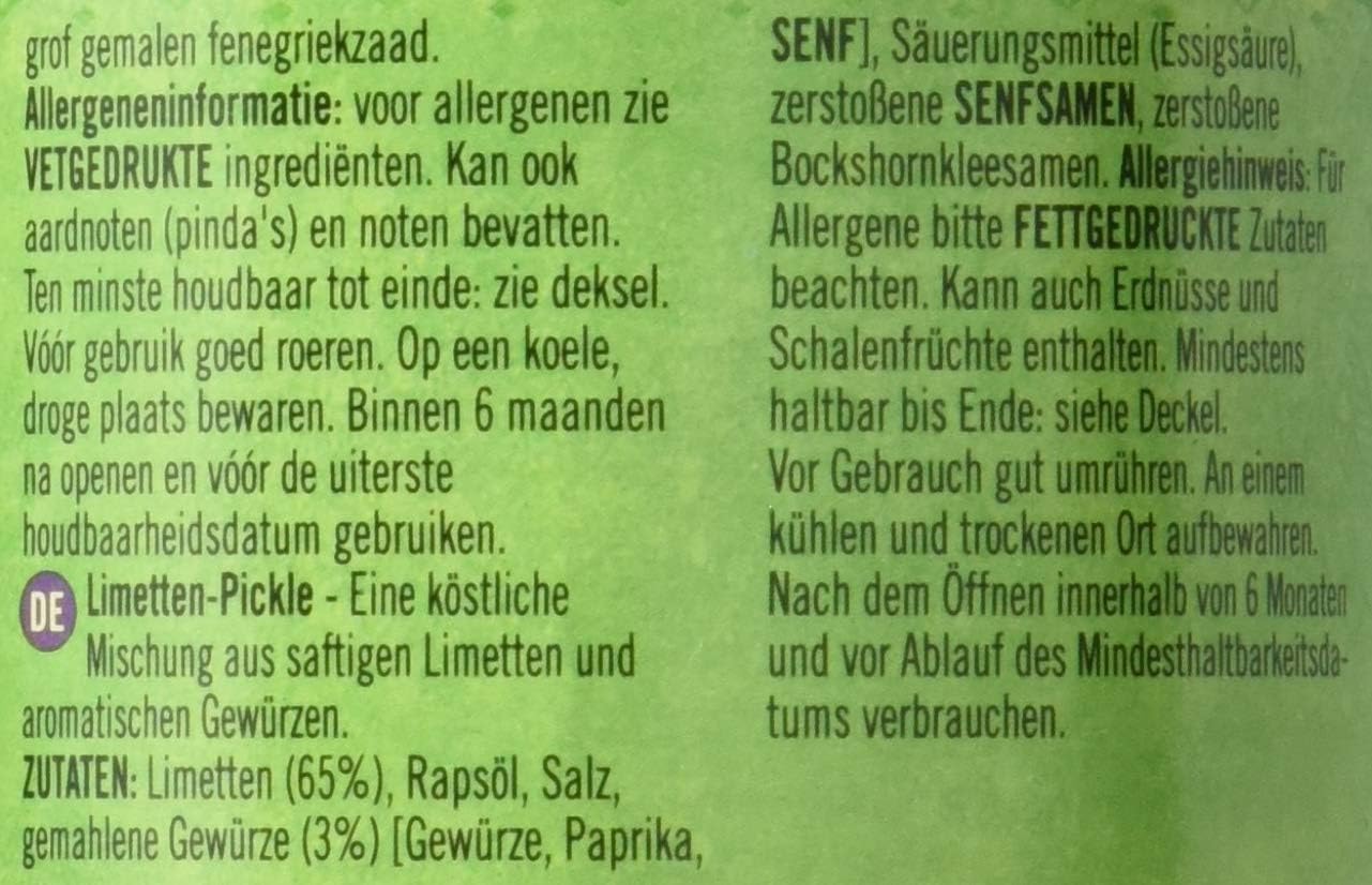 Patak's Lime Pickle Medium 10 oz - Pickles & Paste