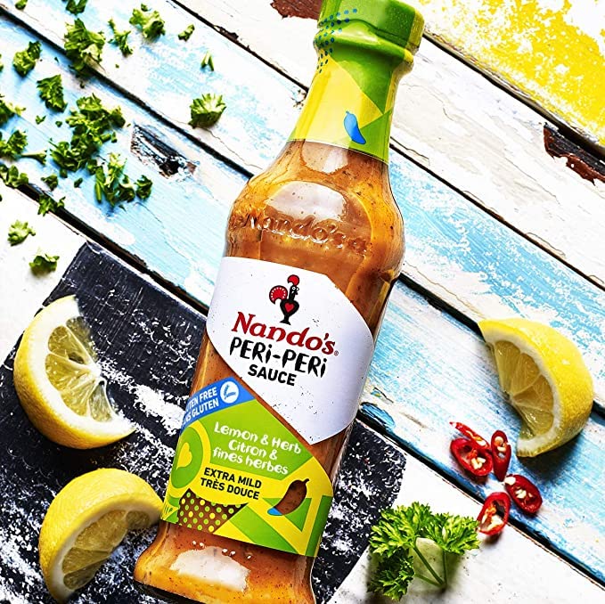 Nando's Peri-Peri Sauce, Lemon & Herb, 9.1 oz - Sauce & Ketchup
