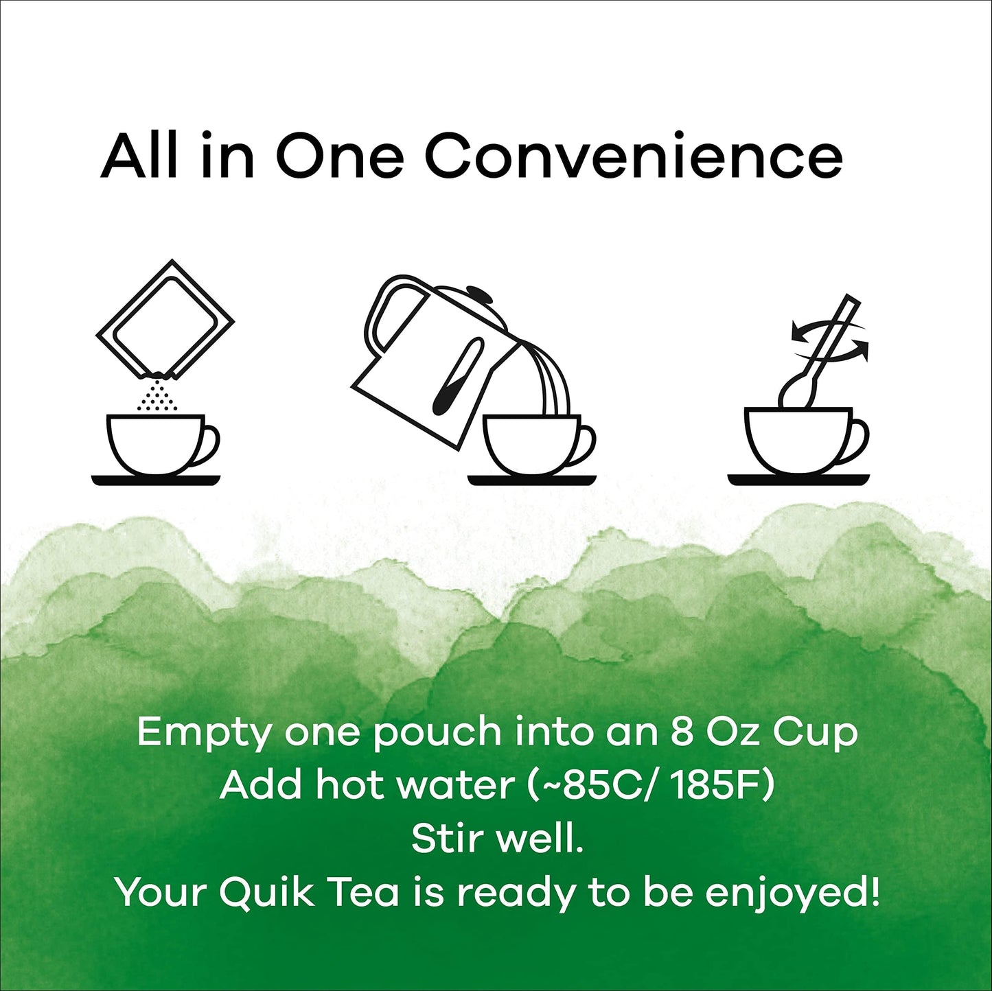QuikTea Unsweetened Cardamom Chai Tea Latte - 20 Count - All Natural Preservative Free Authentic Chai from Assam & Darjeeling