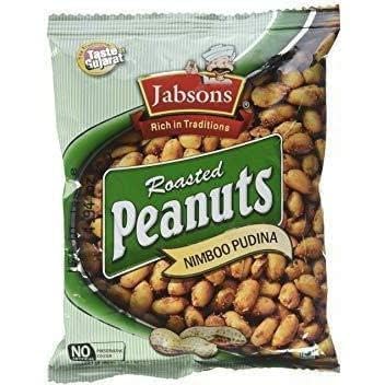 Jabsons Roasted Peanuts- Nimboo Pudina 140 gms - Indian Snack