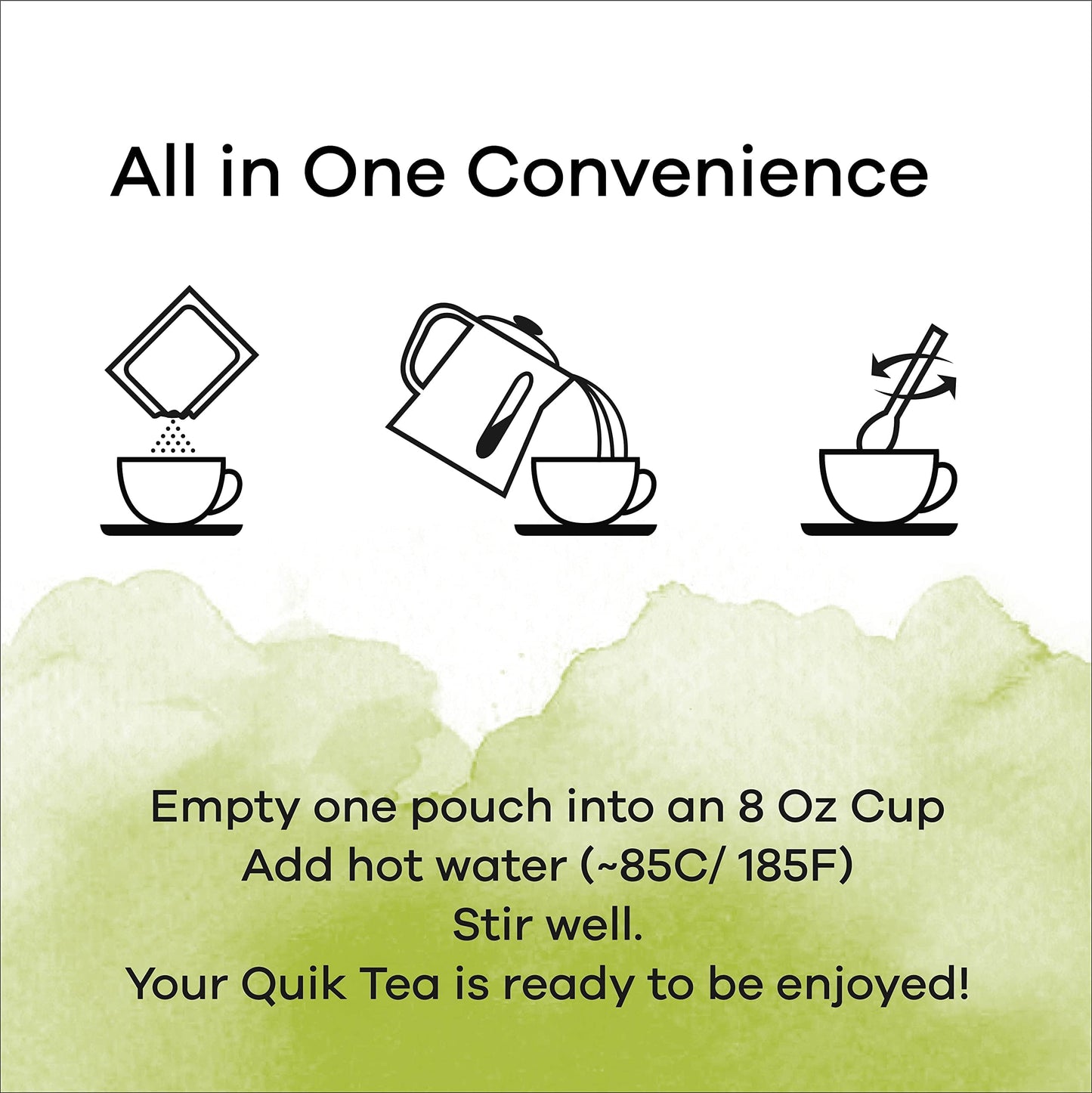 QuikTea Vegan Lemongrass Instant Chai Tea Latte - 10 Count Single Box - Easy Ayurvedic Dairy Free Alternative - All Natural Non GMO Superfood