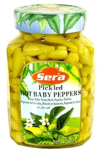 Sera Hot Pickled Baby Peppers 24oz