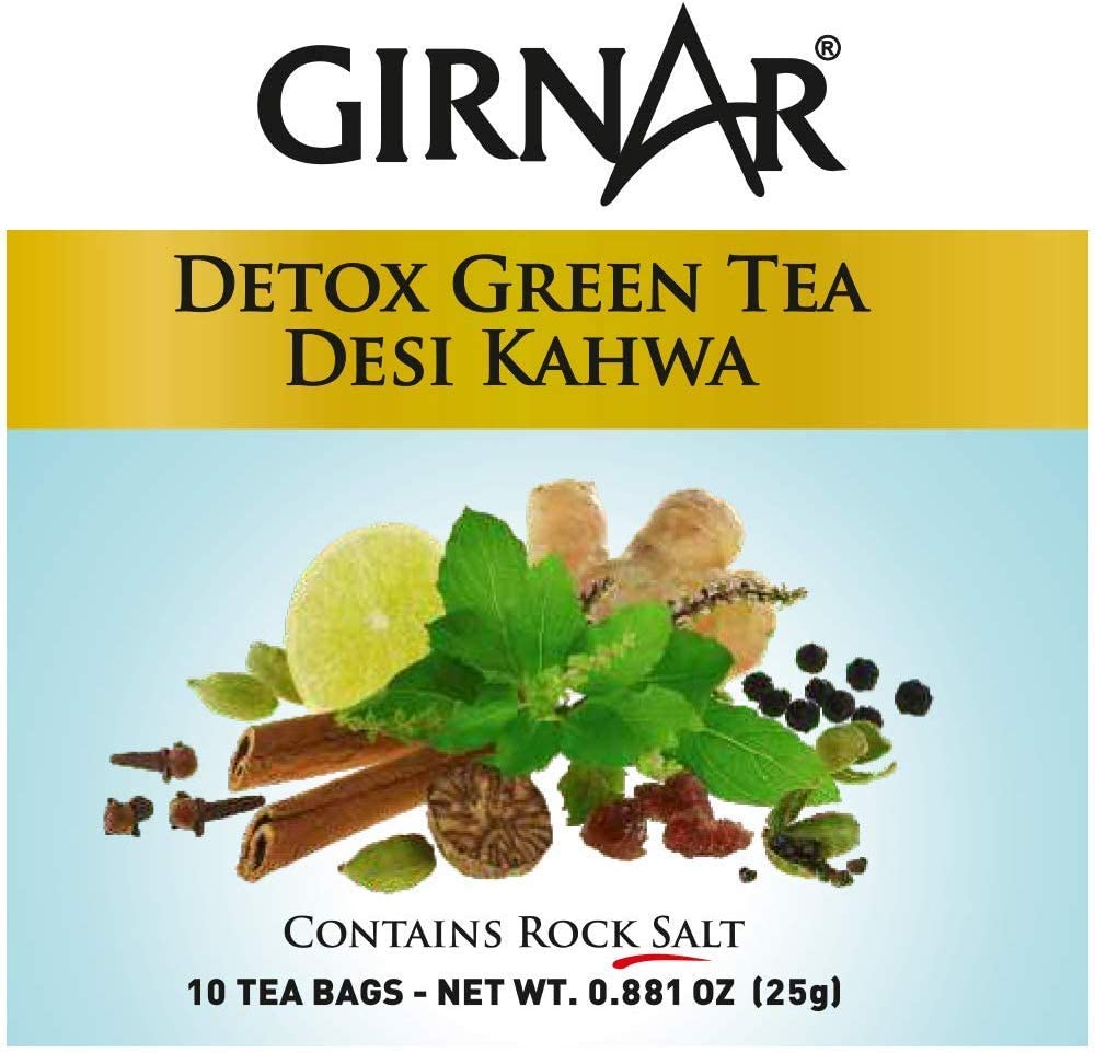 Girnar Detox Green Tea, 10 Sachet Pack