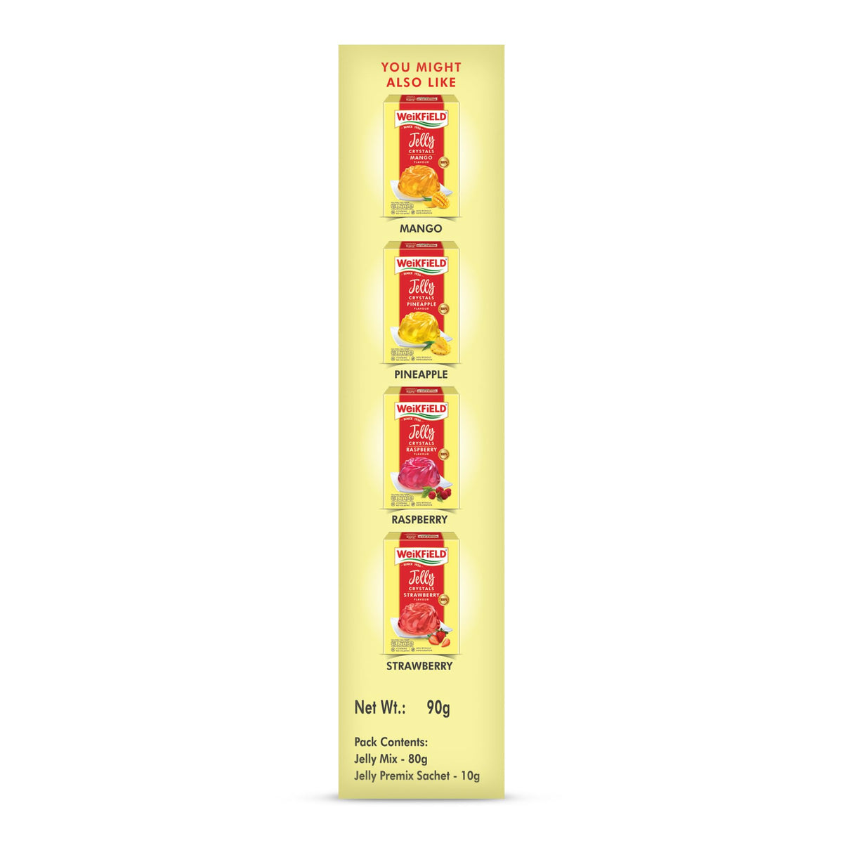 WeiKFiELD Since 1956 Veg. Jelly Crystal Orange 90Gm 3.2 Oz