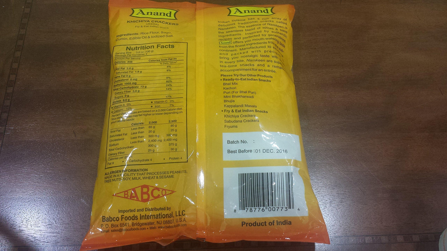 Anand Khichiya Crackers -jeera 400 gms
