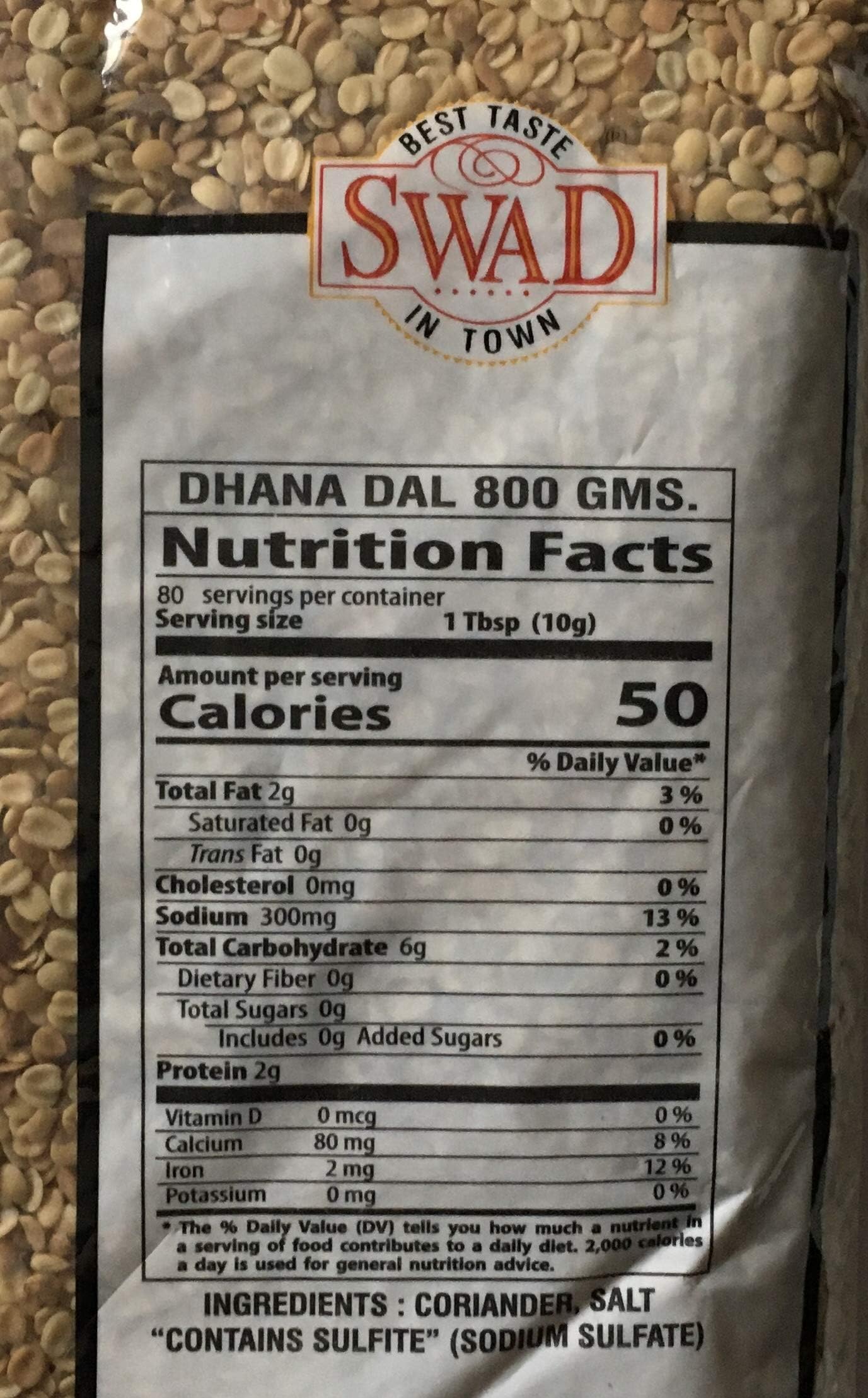 Swad Dhana Dal 800 gms - Dal Lentils