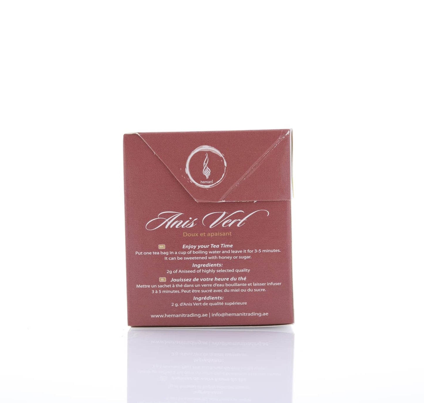 HEMANI Herbal Tea - Aniseed - 20 Tea Bags in Box