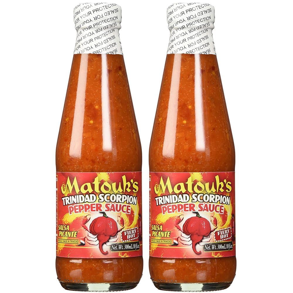 Matouk's Trinidad Scorpion Pepper Sauce 10 fl.oz (Pack of 2)
