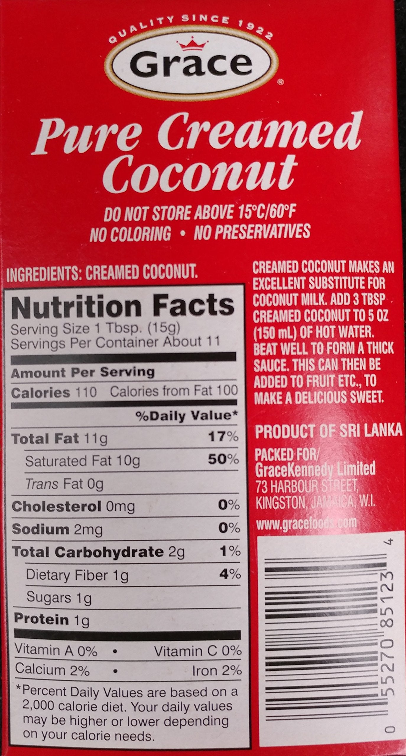 GRACE PURE CREAMED COCONUT 6 OZ 2PK