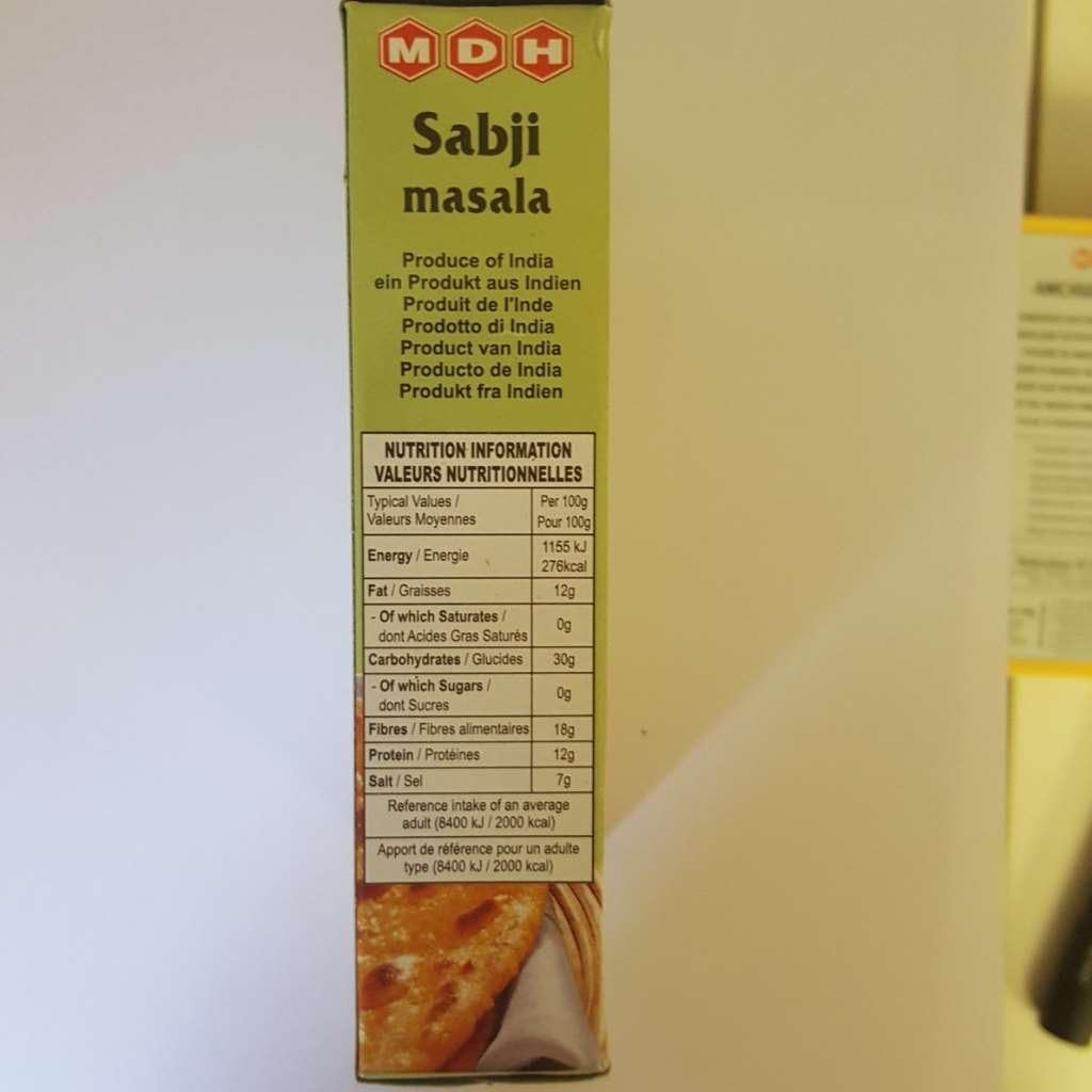 MDH Sabzi Masala 100 gms - Indian Spices