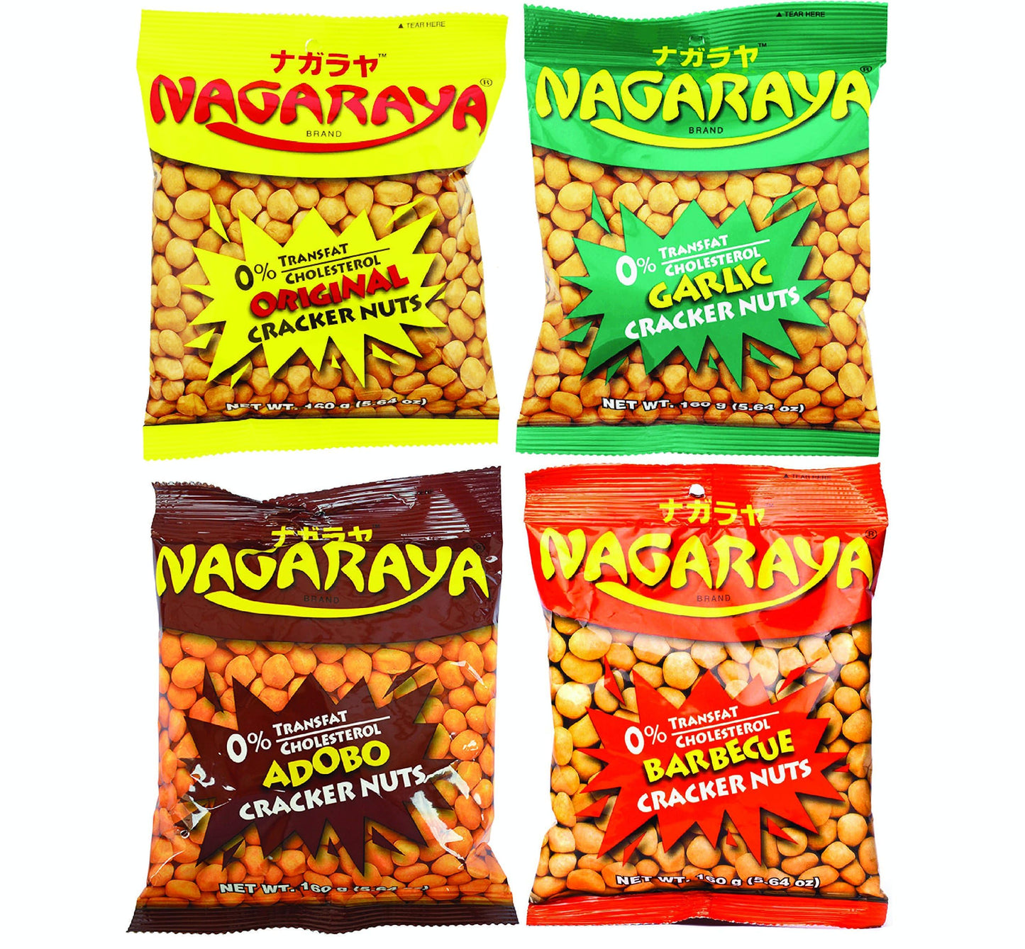 Nagaraya Cracker Nuts (Assorted, 4 Flavors)