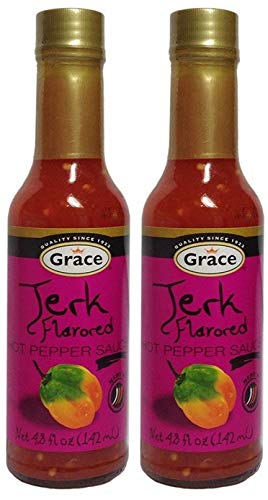 GRACE JERK FLAVORED HOT PEPPER SAUCE 2PK