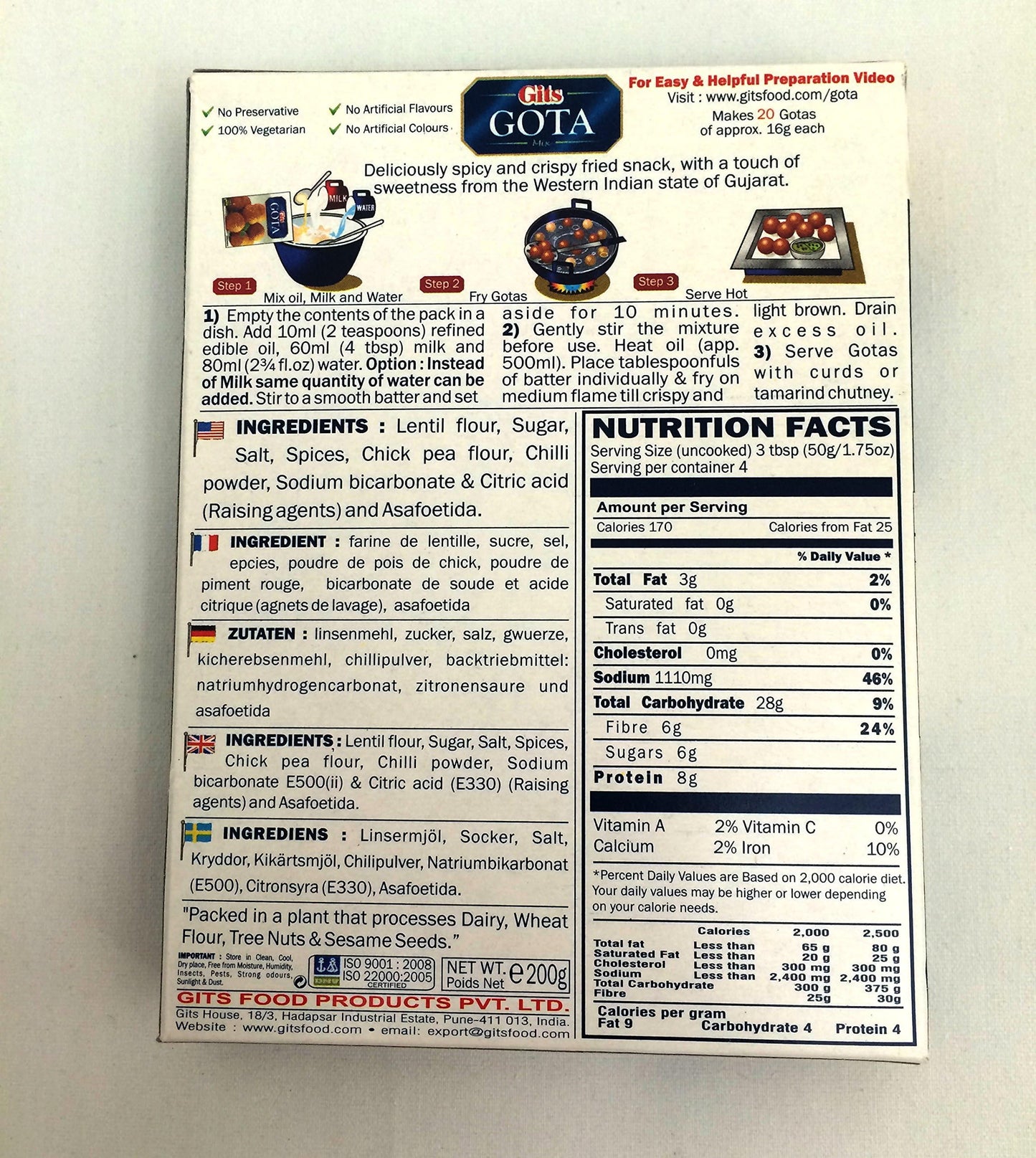 Gits Gota dry mix 200 gms