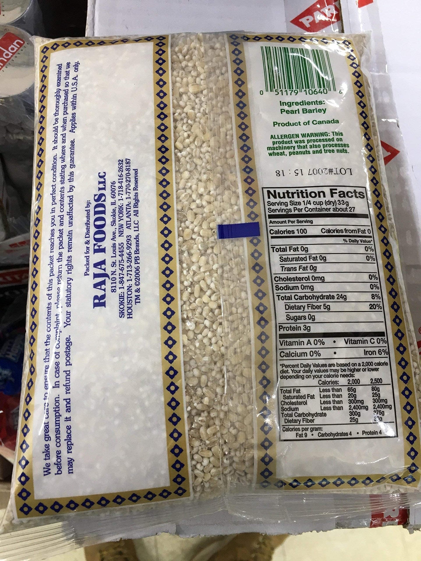 Swad Pearl Barley 2 lbs - Food / Masala / Dal