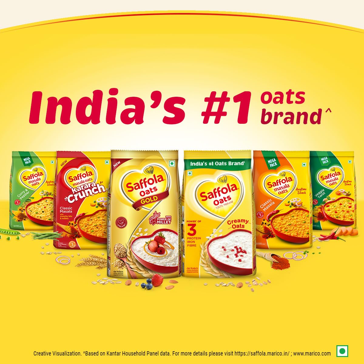 Saffola Masala oats- 100 % Natural 400 gms - Indian Snack