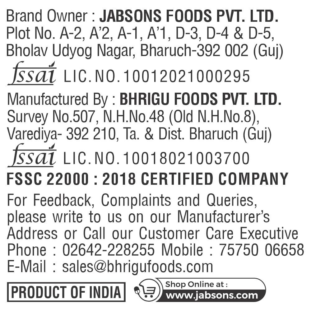 Jabsons Roasted Peanuts- Chilli Garlic 140 gms - Indian Snack