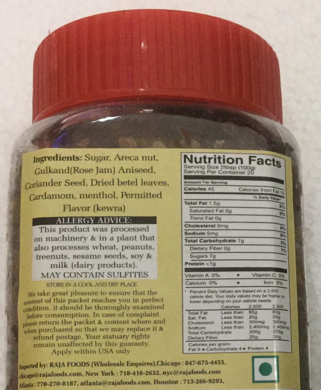 New! Swad Banarsi Pan (Mouth Freshener) - 7.05oz., 200g. - Mukhwas Mouth Freshener