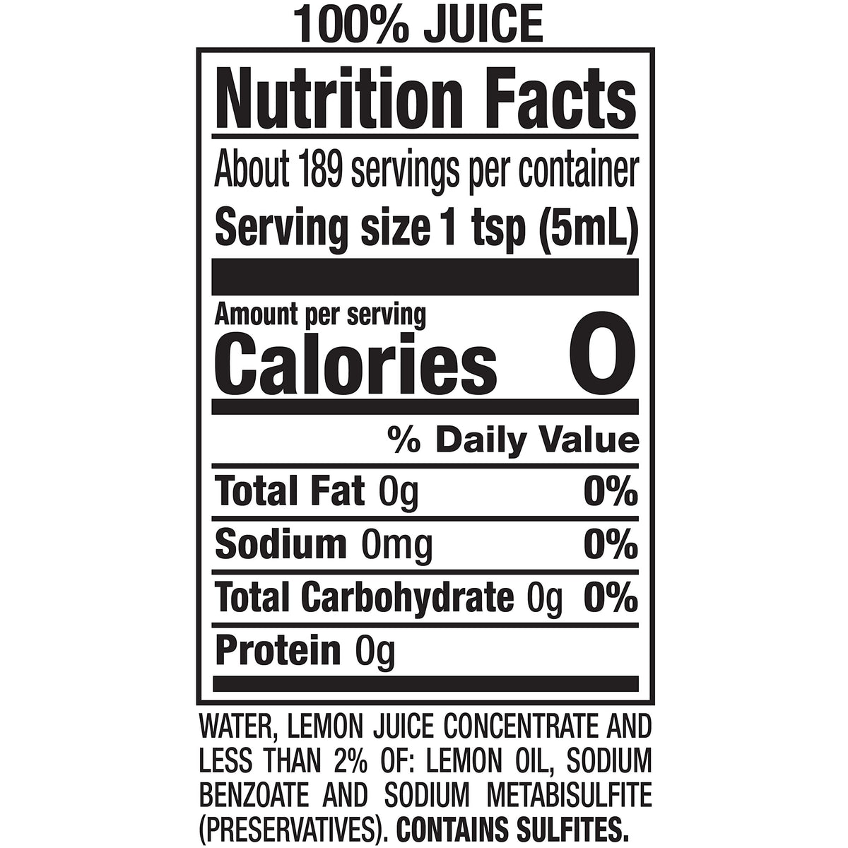 Realemon Pure Lemon Juice 32 oz - Herbal Juice