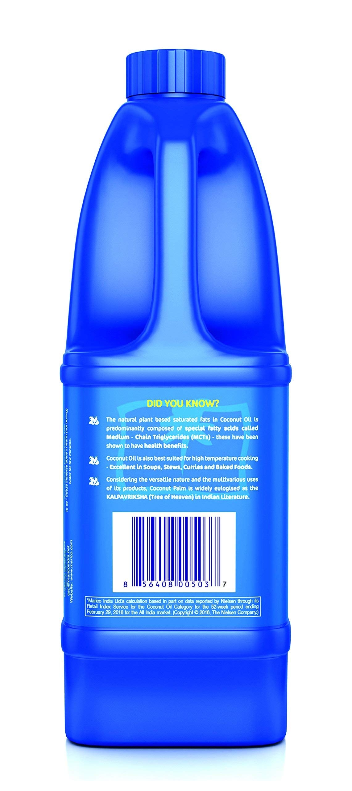 Parachute Coconut Oil 31 fl.oz. (917ml) - 100% Pure & Natural Hair Oil, Unrefined, Expeller Pressed, Cooking Oil