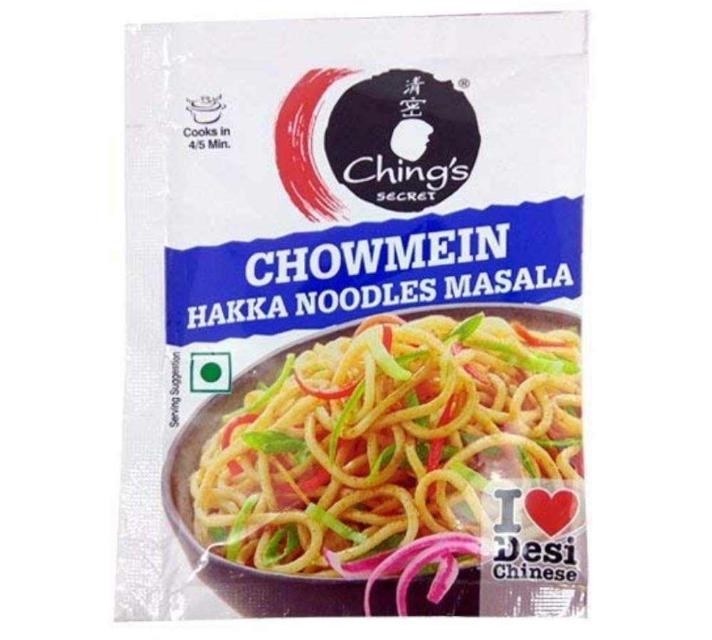 Ching's - Chings Secret Chowmein Hakka Noodles Masala 50 GM (Pack of 2) Indian Snacks