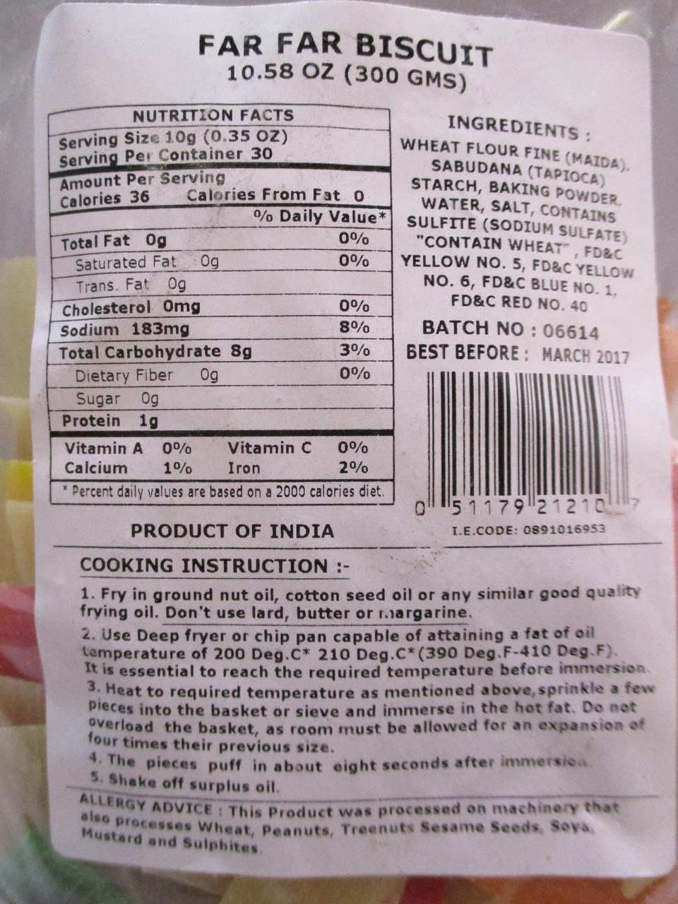 Swad Fryums Far Far Biscuit 300 gms - Biscuits & Cookies