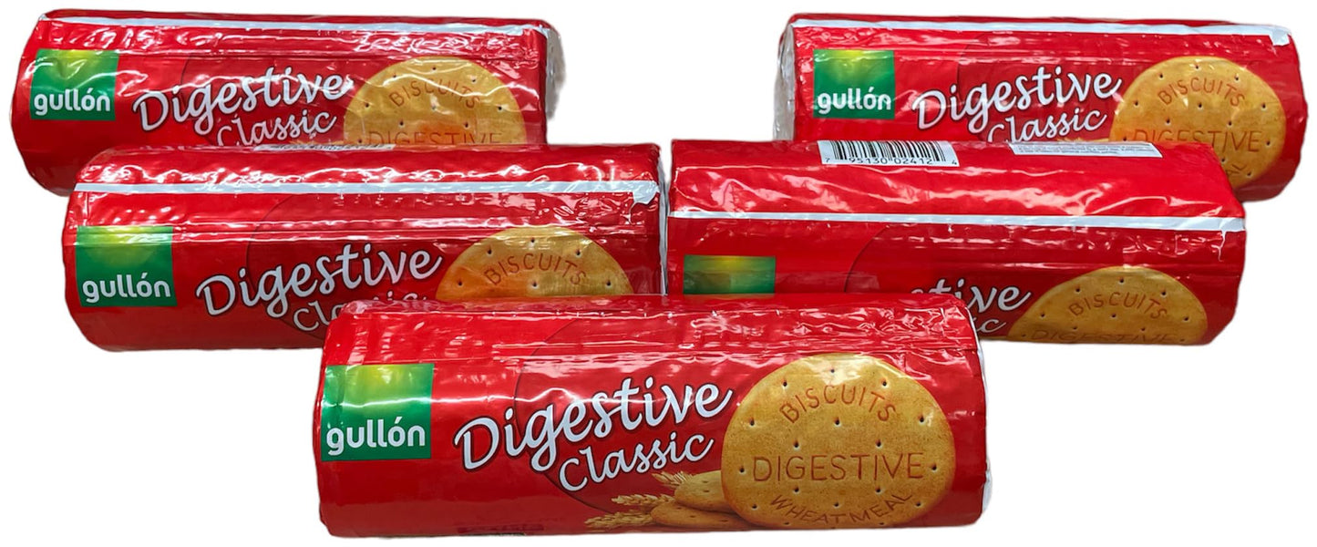 Gullon Digestive Biscuits Classic Cookies - No Cholesterol, 0 trans fat - 14.1 Ounce - Pack of 6