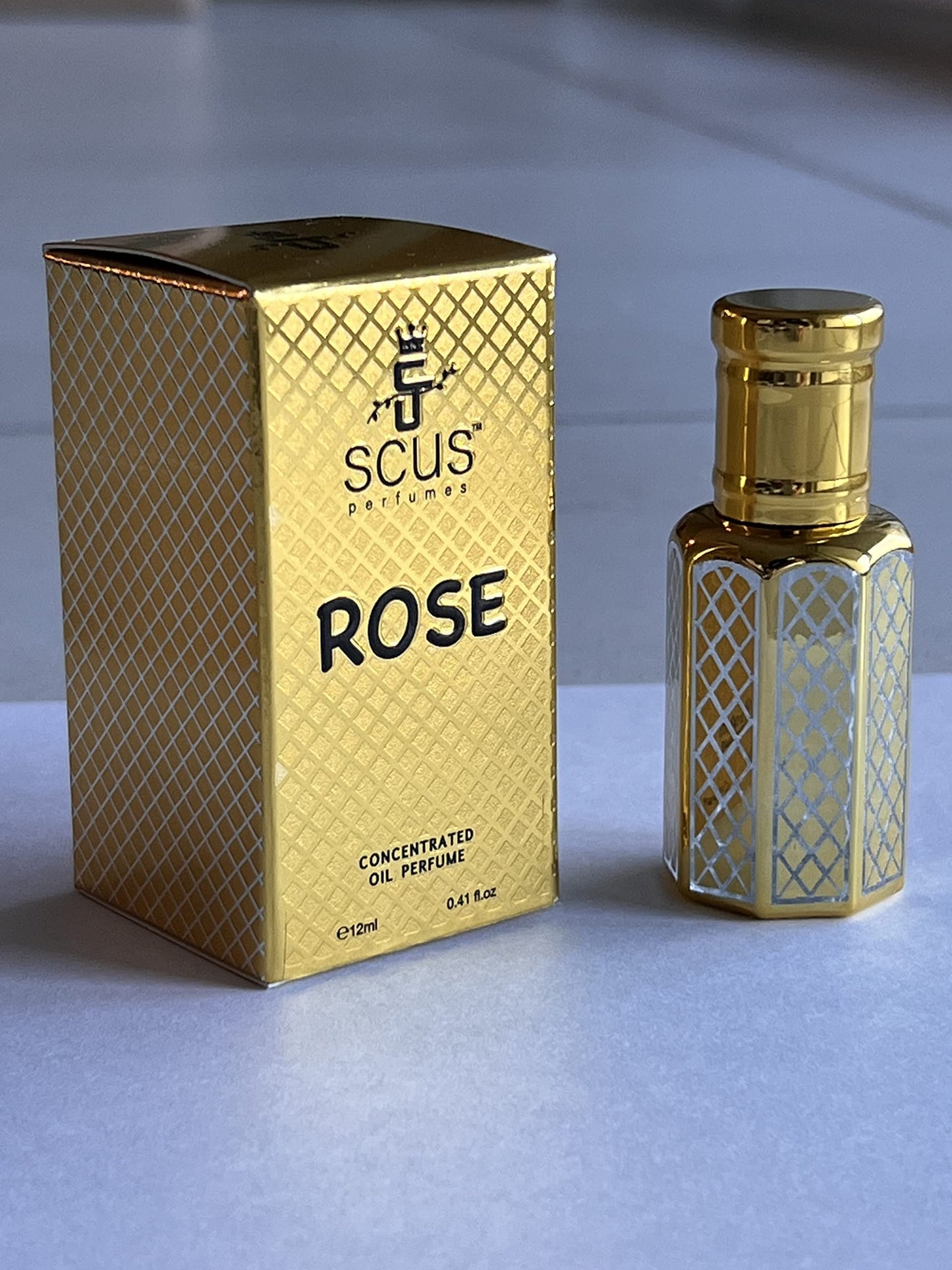 Rose 12 ML Concentrated Fragrance (0.41 fl. oz.) - by SCUS Perfumes - Bath & Shower