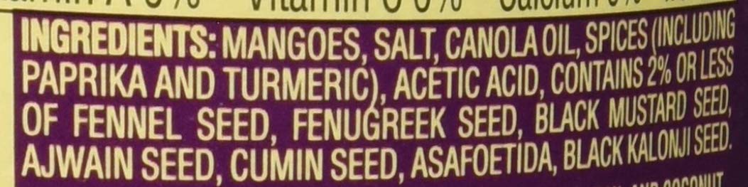 Patak's Mango Pickle 10 oz - Indian Pickles