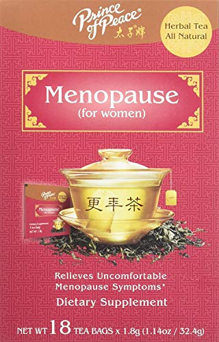 Prince of Peace Menopause Tea, 2 Pack - 18 Tea Bags Each Herbal Tea for Menopause Menopause Relief Hormone Balance for Women Prince of Peace Relief for Hot Flashes