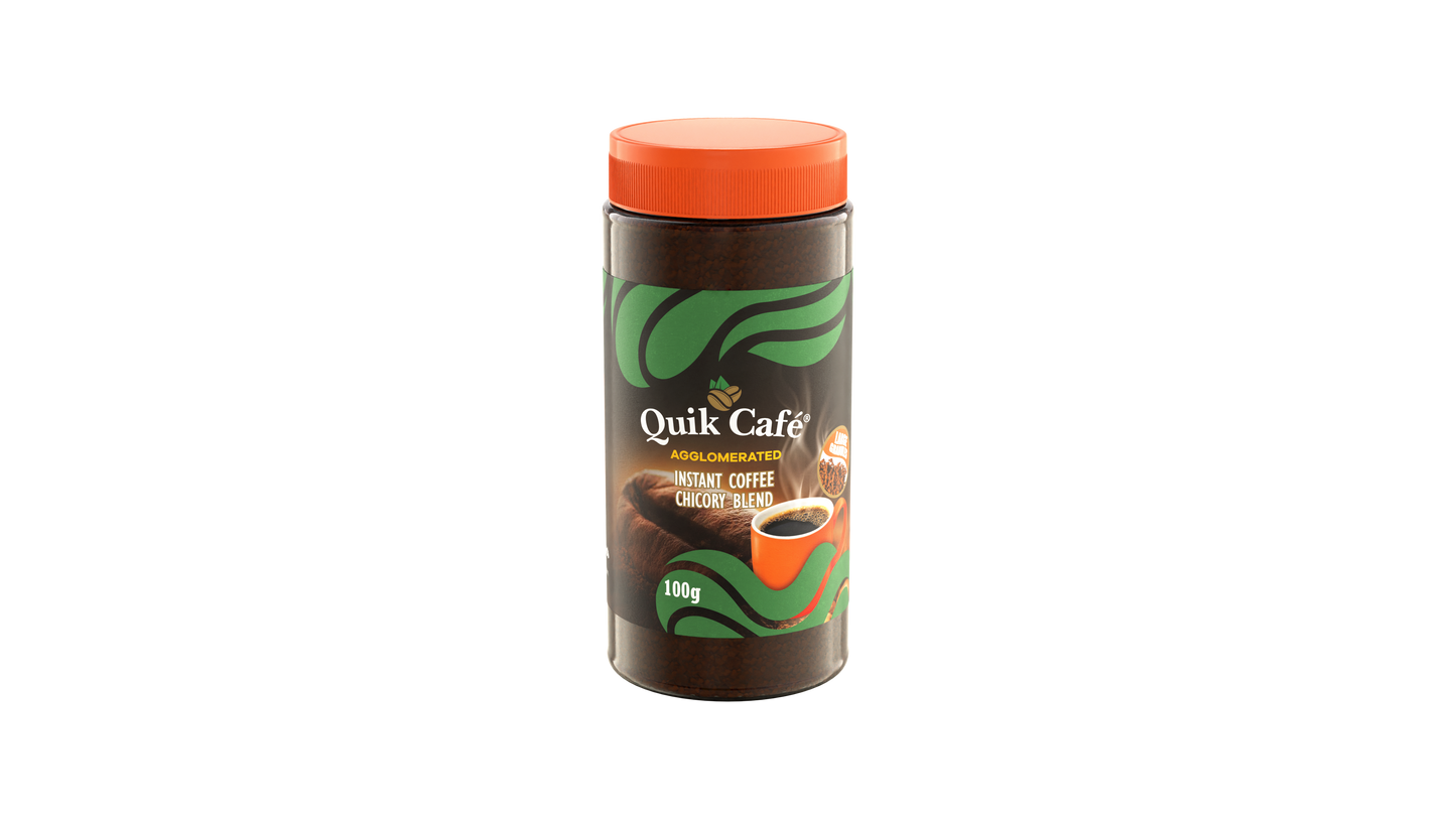 QuikCafe Agglomerated Arabica Coffee and Chicory Instant Coffee 100g