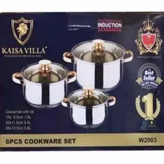 Kaisavilla 6 Pc Cookware Set - Indian Cookware