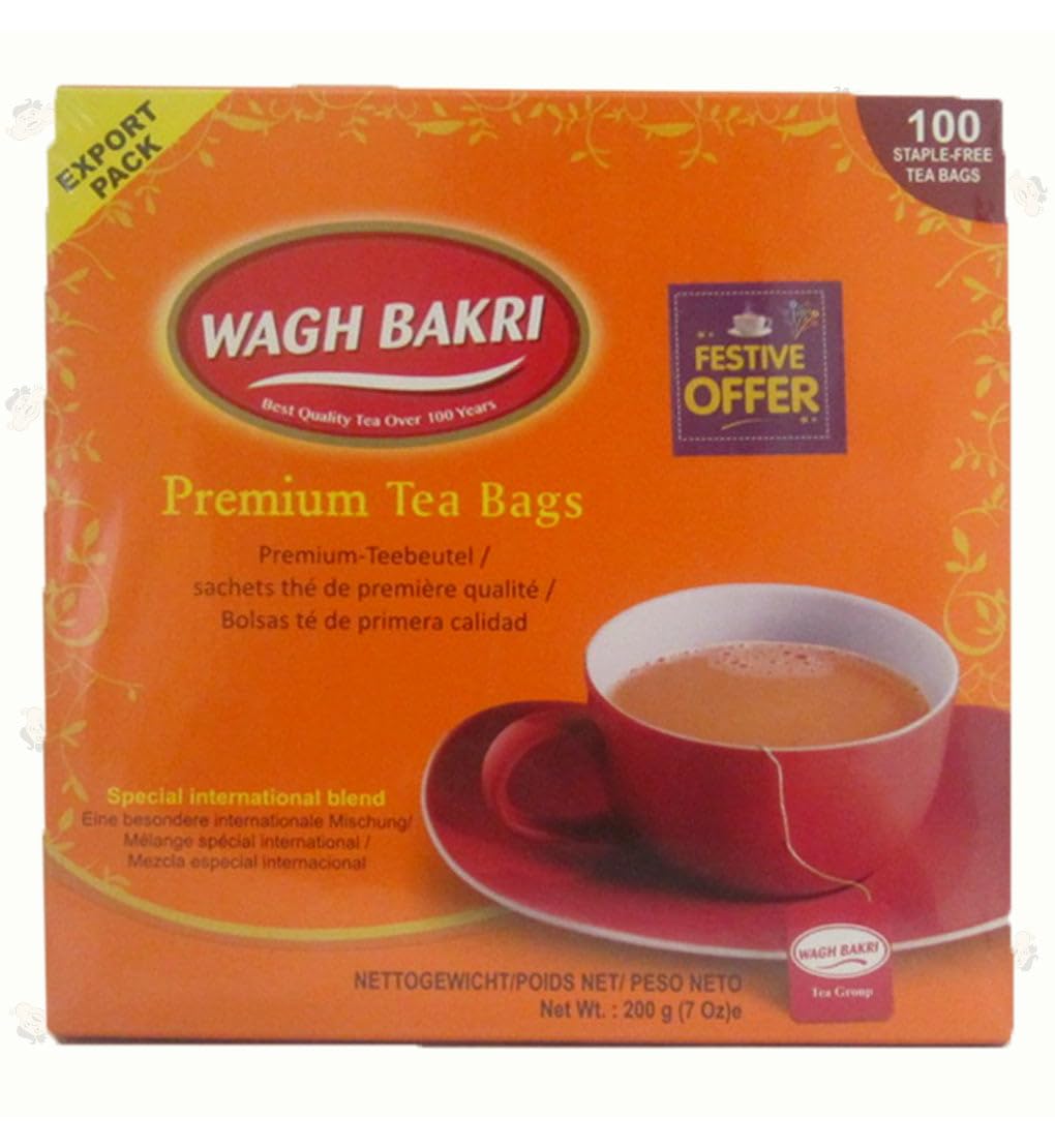 Wagh Bakri premium tea bags 100 teabags - Indian Tea